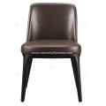 Italian minimalist leather Sophie single chairs